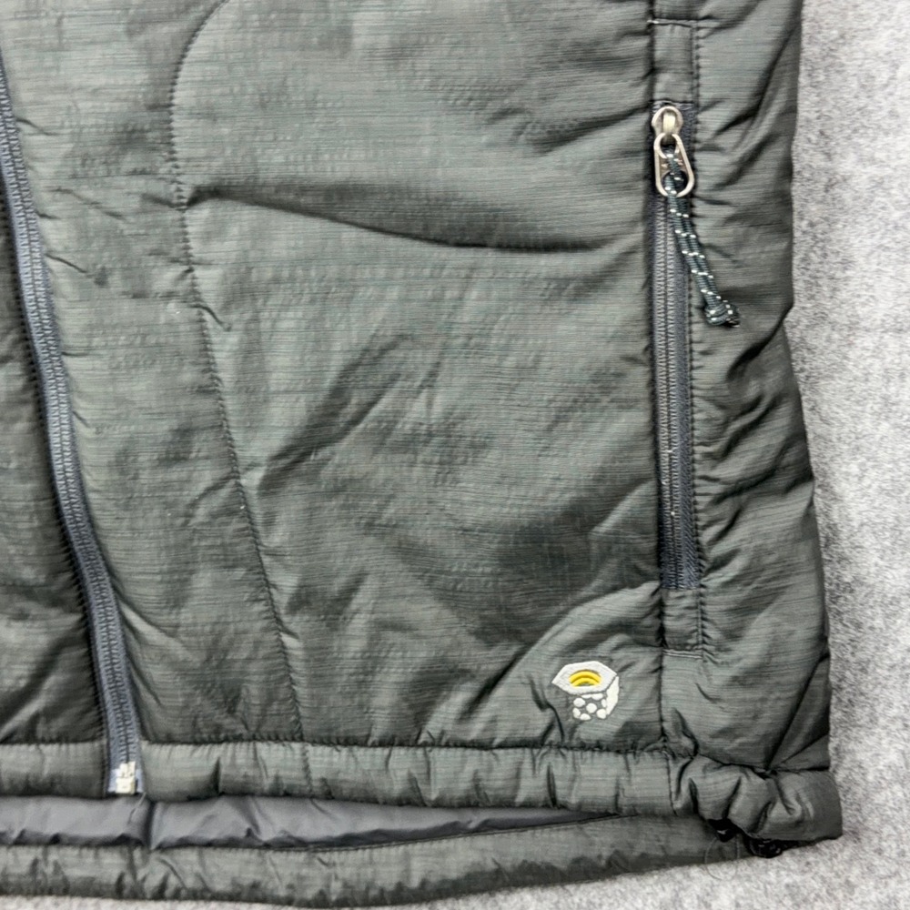 Mountain Hardwear Jacket Womens Medium Gray PrimaLoft Insulated Puffer Full Zip - Picture 6 of 15